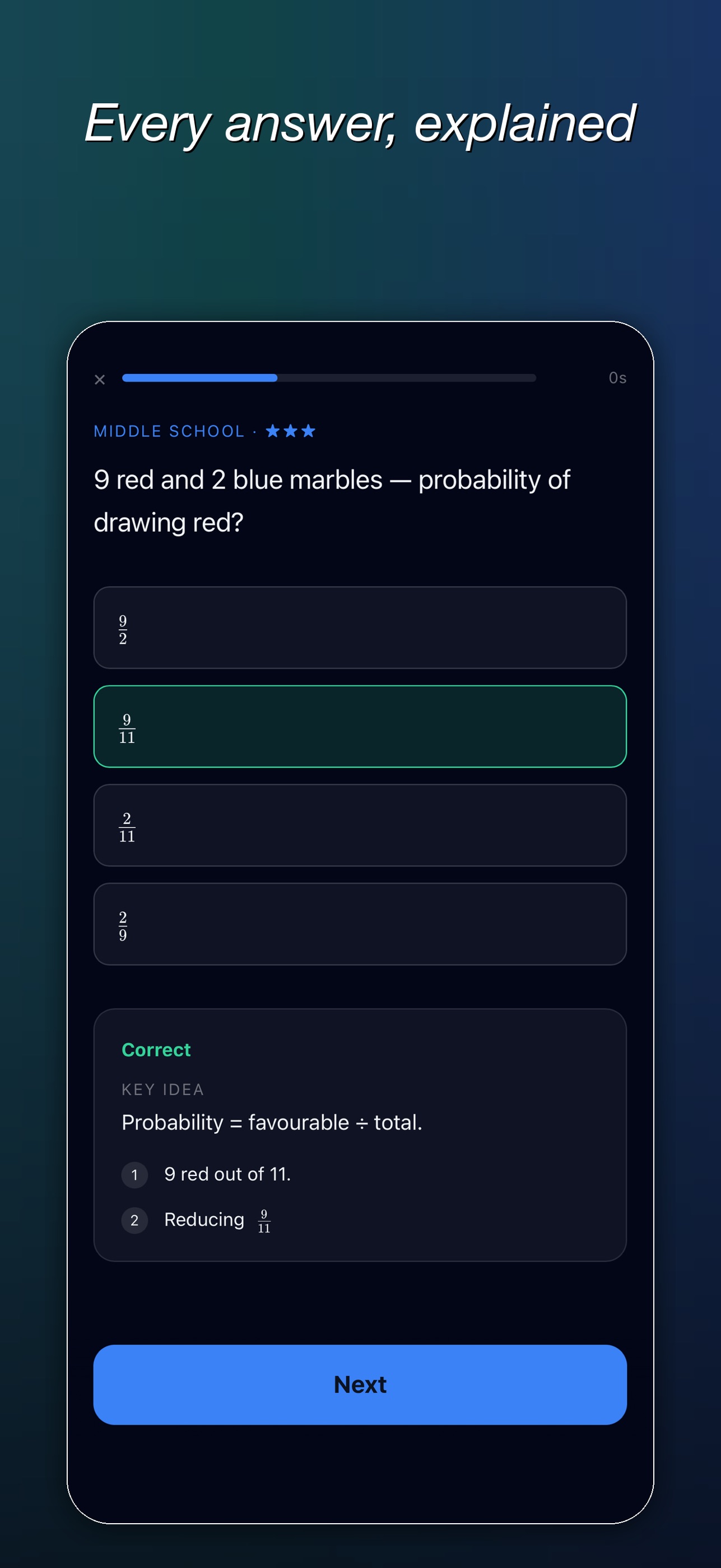 Screenshot 2 of MathTier: Math Level Test