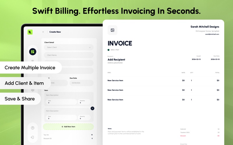 Invoice Maker & Billing iPhone screenshot