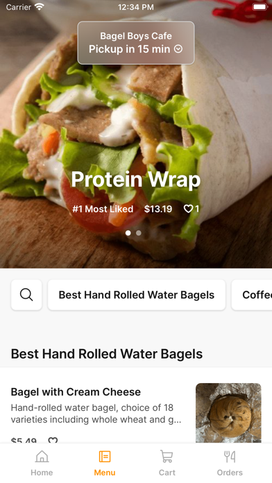 Bagel Boys Cafe iPhone screenshot 2 - Food & Drink app