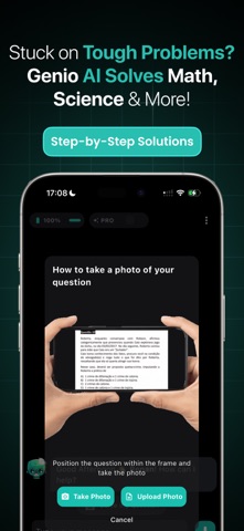 Genio AI: College Smart Tutor iPhone screenshot