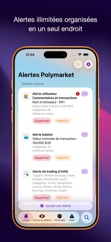 Alerts for Polymarket screenshot 1 of 10