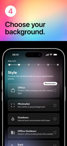 AI Headshot: OfficeFace iPhone screenshot