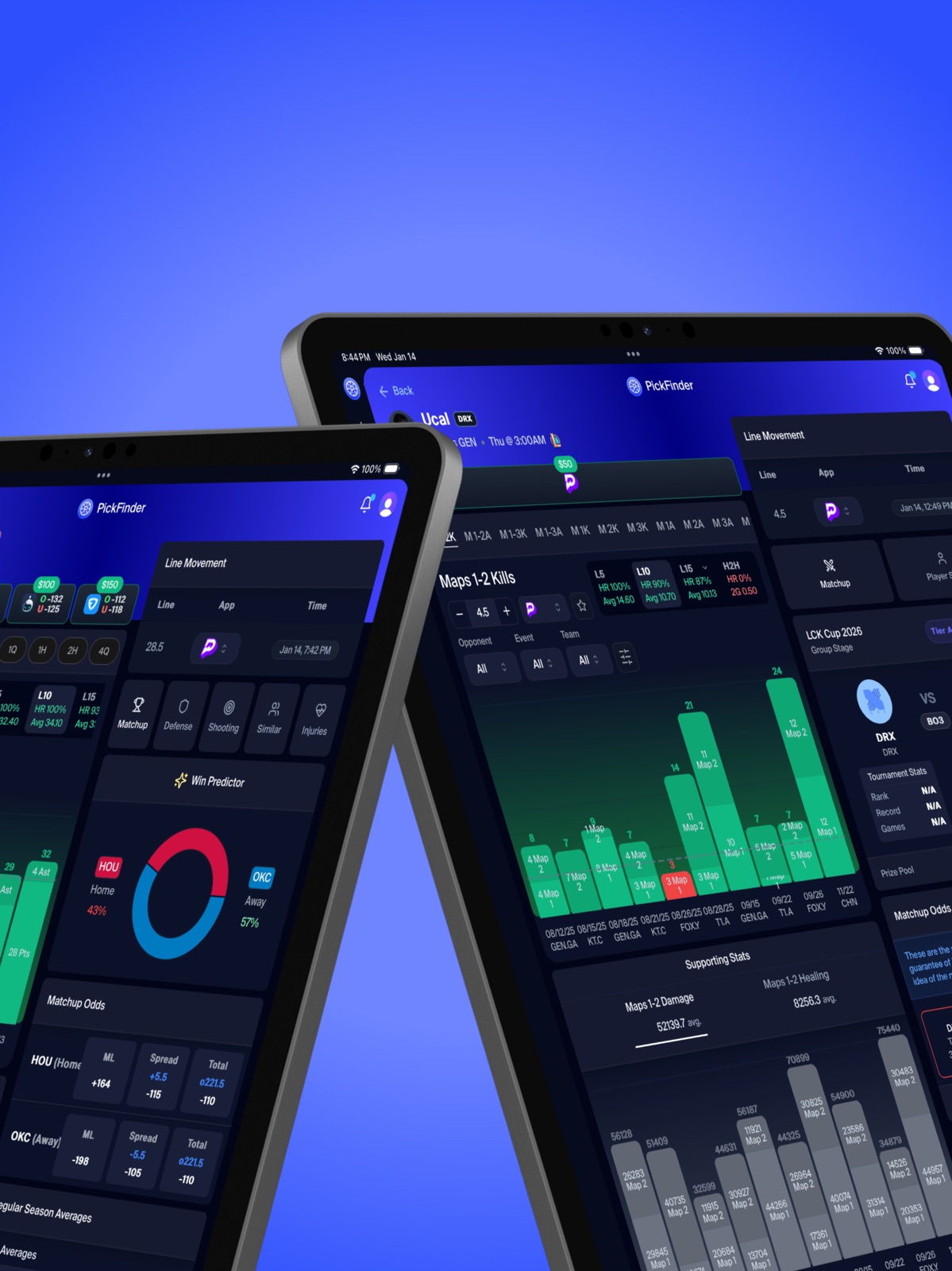 PickFinder: Data-Driven Picks ipad screenshot 2