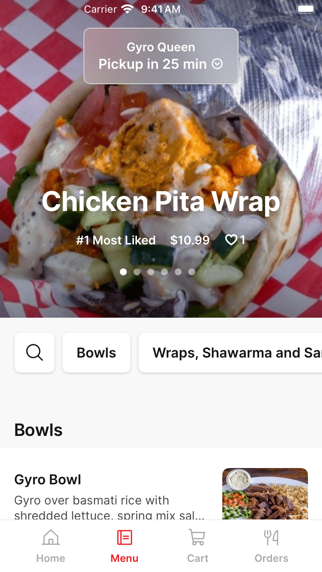 Gyro Queen iPhone screenshot 2 - Food & Drink app