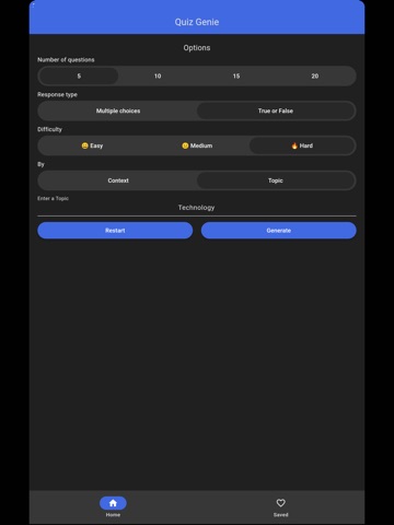 Quiz Genie - Your Perfect Quiz iPad screenshot