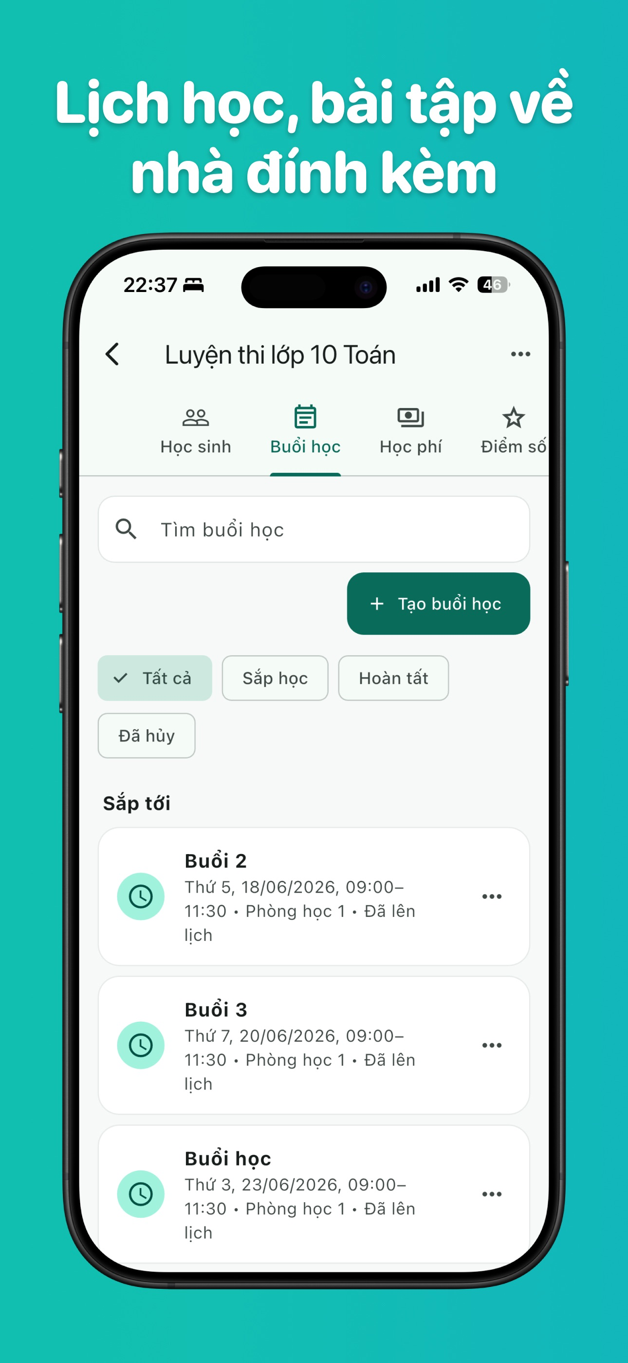 Lớp Học Thêm - Sổ dạy thêm screenshot 4