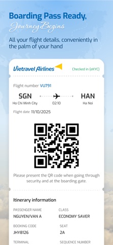 Vietravel Airlines screenshot