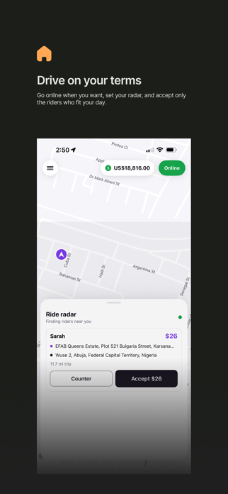 Ellani Rideshare Driver Screenshot 2 of 6