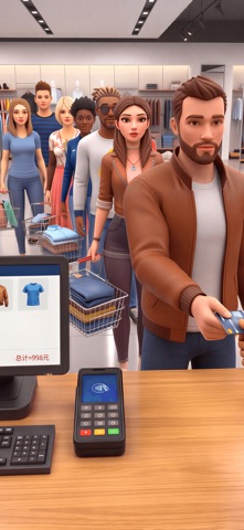 服装店经营模拟器 - 商店经理收银员开店创业 screenshot