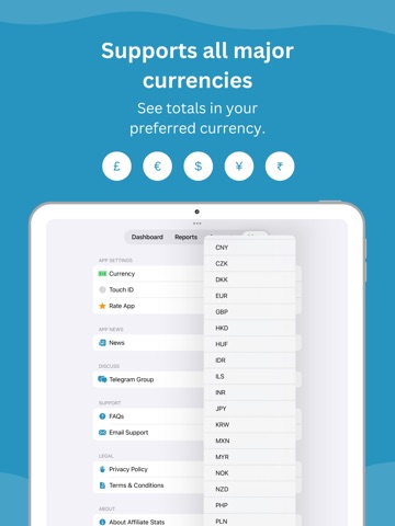 Affiliate Stats iPad screenshot