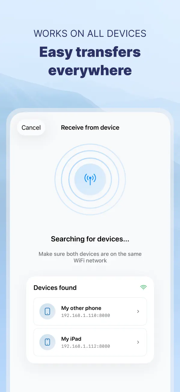 #4. Photo Transfer: Send via WiFi (iOS) 由: Mobileware Studio SL