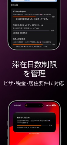 Country Days Tracker のスクリーンショット