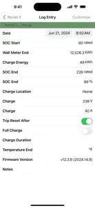 EV Logger screenshot #4 for iPhone