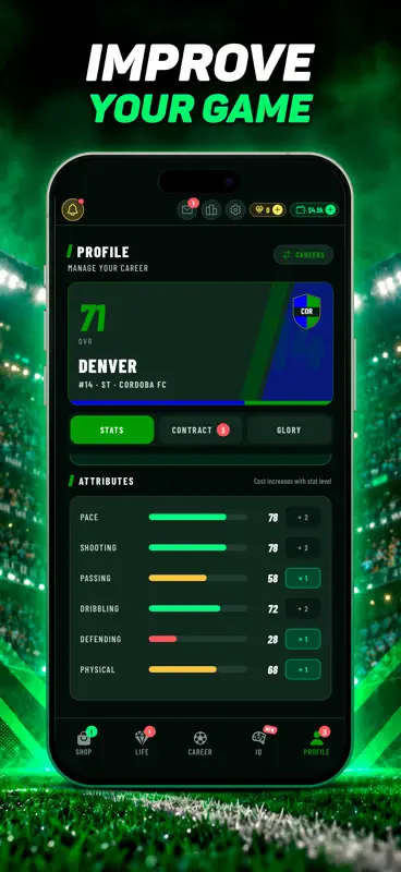 Footballer - Soccer Simulator screenshot 3 of 6