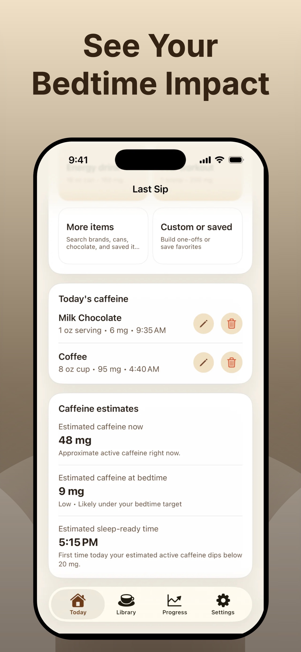 Last Sip: Caffeine Tracker screenshot 2