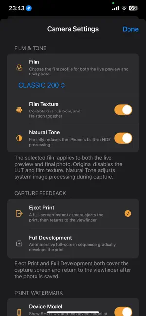 Filmera - Instant Camera screenshot 4
