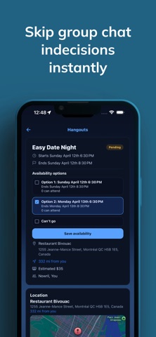 Dont Miss Out: Hangout Planner screenshot