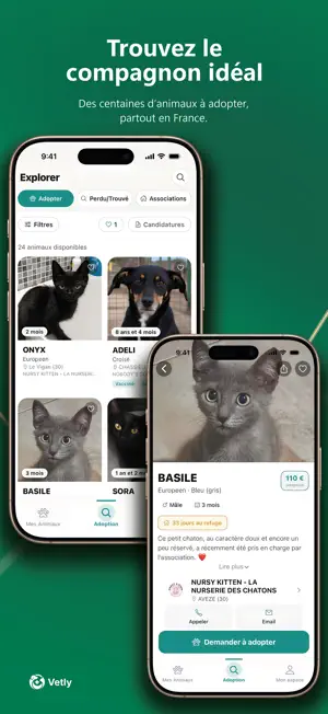 Vetly : Adopter un animal screenshot 1