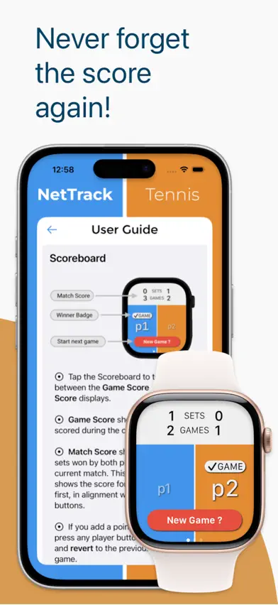 NetTrack Tennis screenshot 2