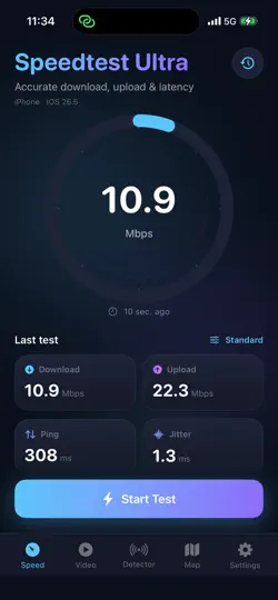 Скриншот Speedtest Ultra – Интернета на iPhone 2