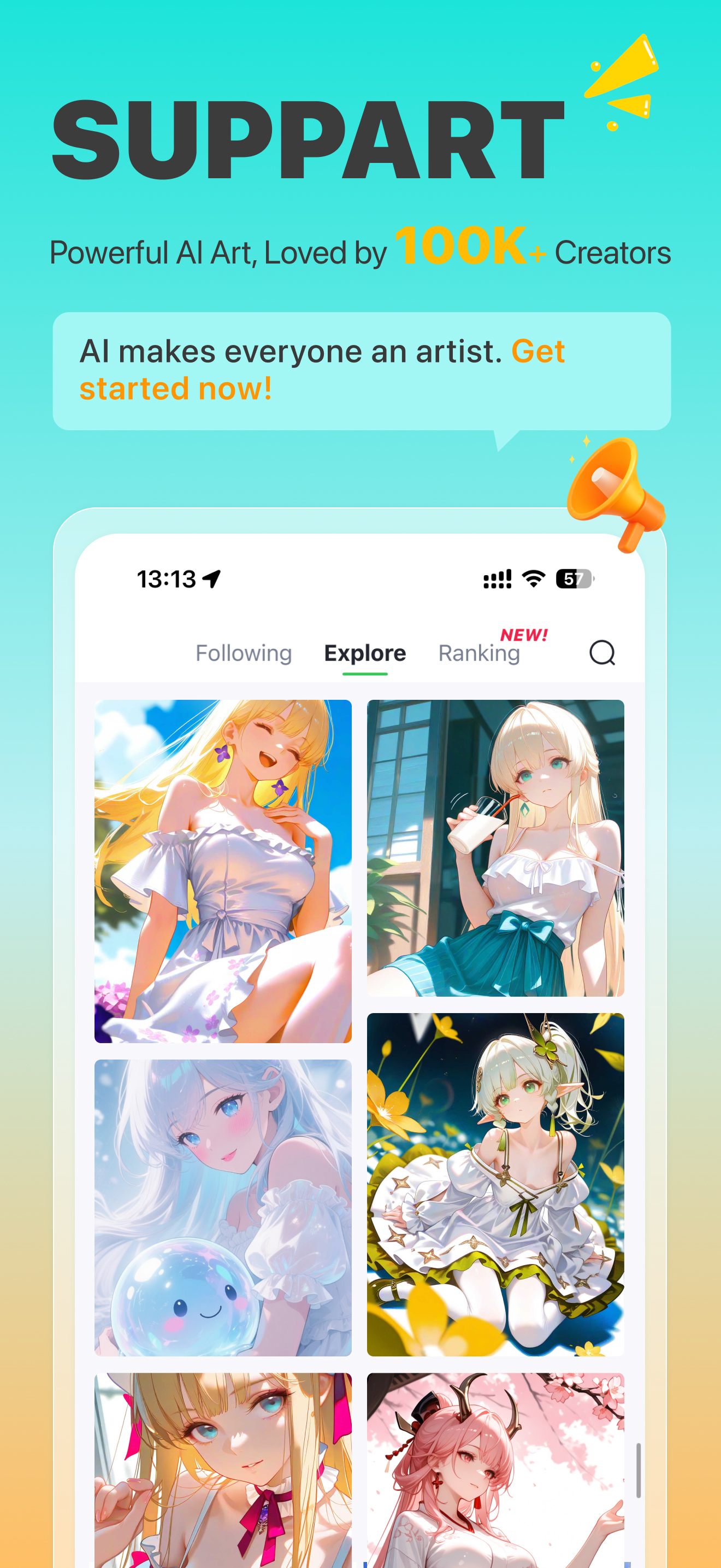 AI Anime Art Generator-SUPPART screenshot 2
