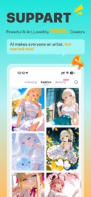 AI Anime Art Generator-SUPPART screenshot
