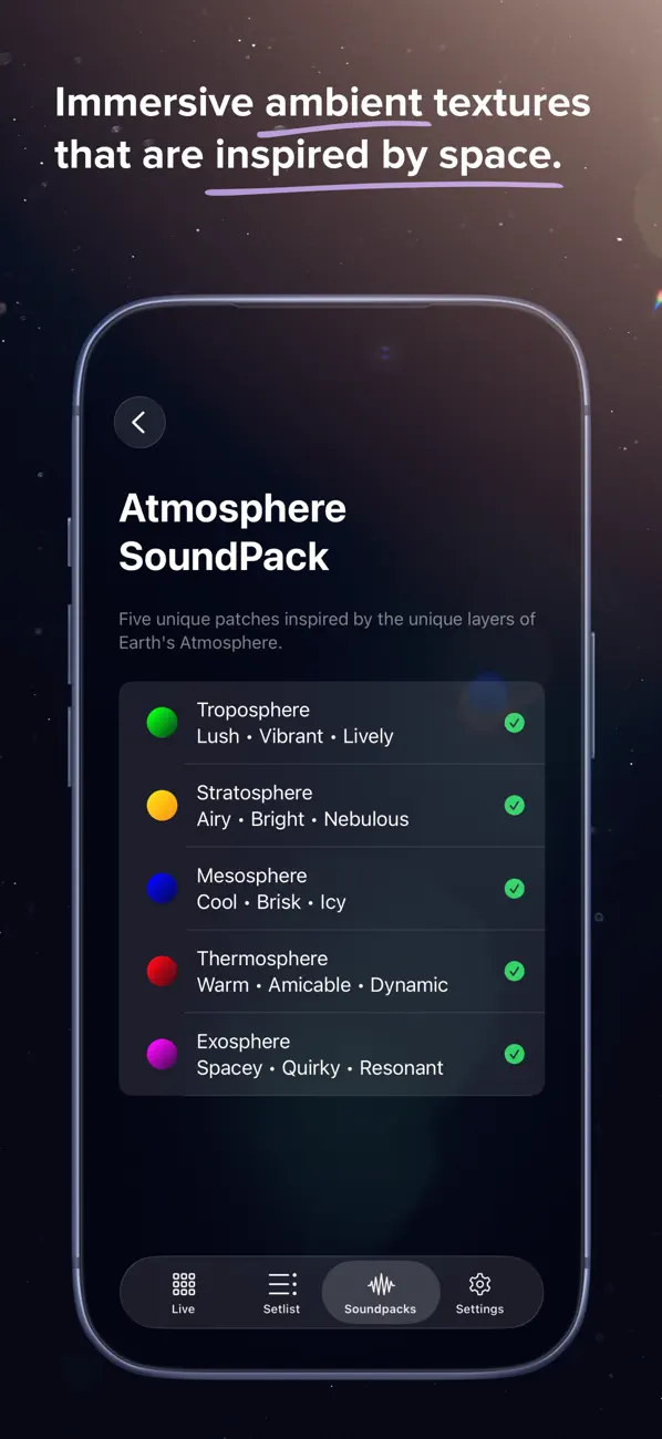 #4. AeroPads - Pads & Soundscapes (iOS) От: Aerospace Audio LLC