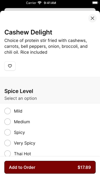 Gold Bar Thai Cuisine iPhone screenshot 4 - Food & Drink app