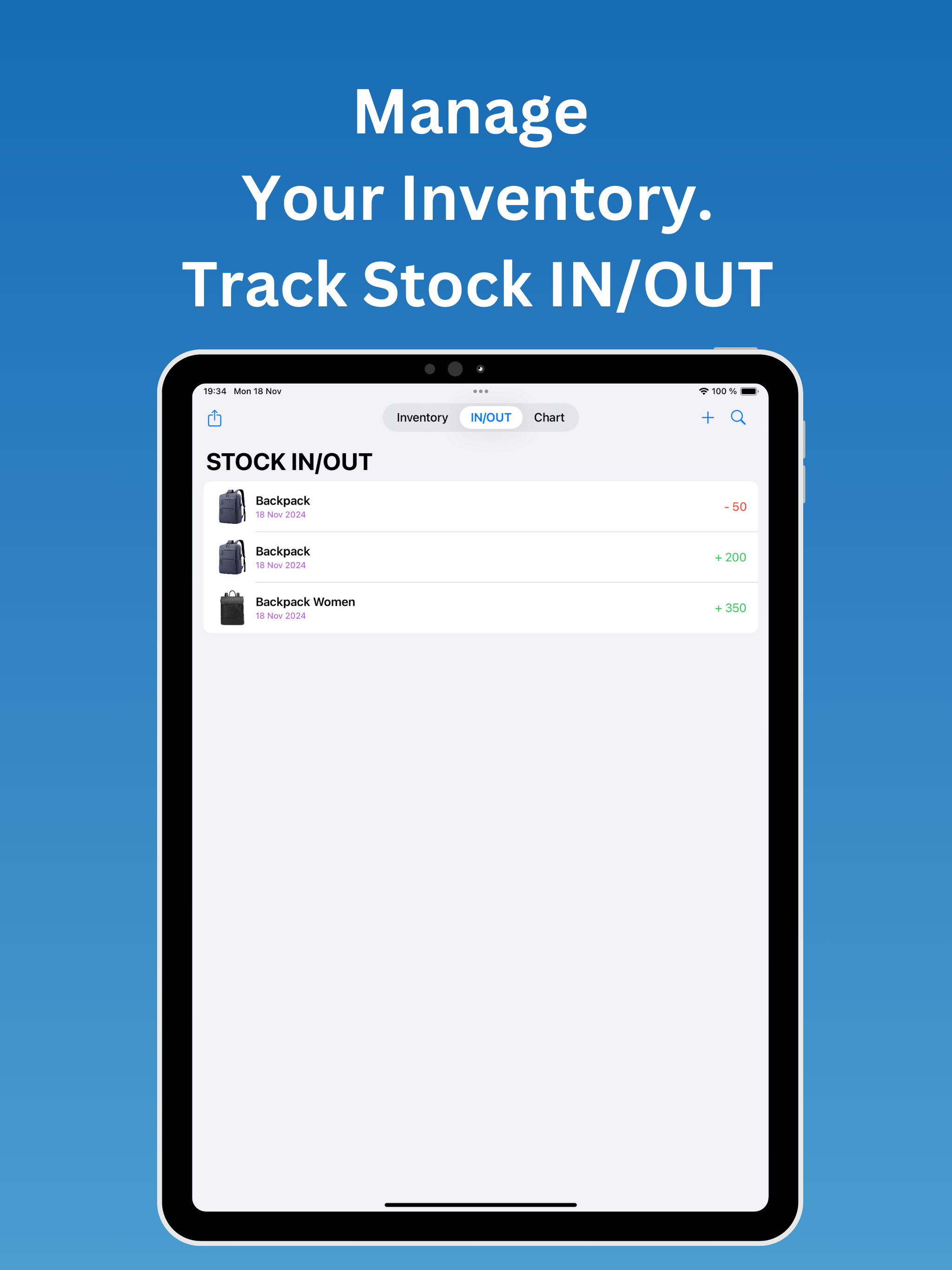 Inventory Tracker - Stockin