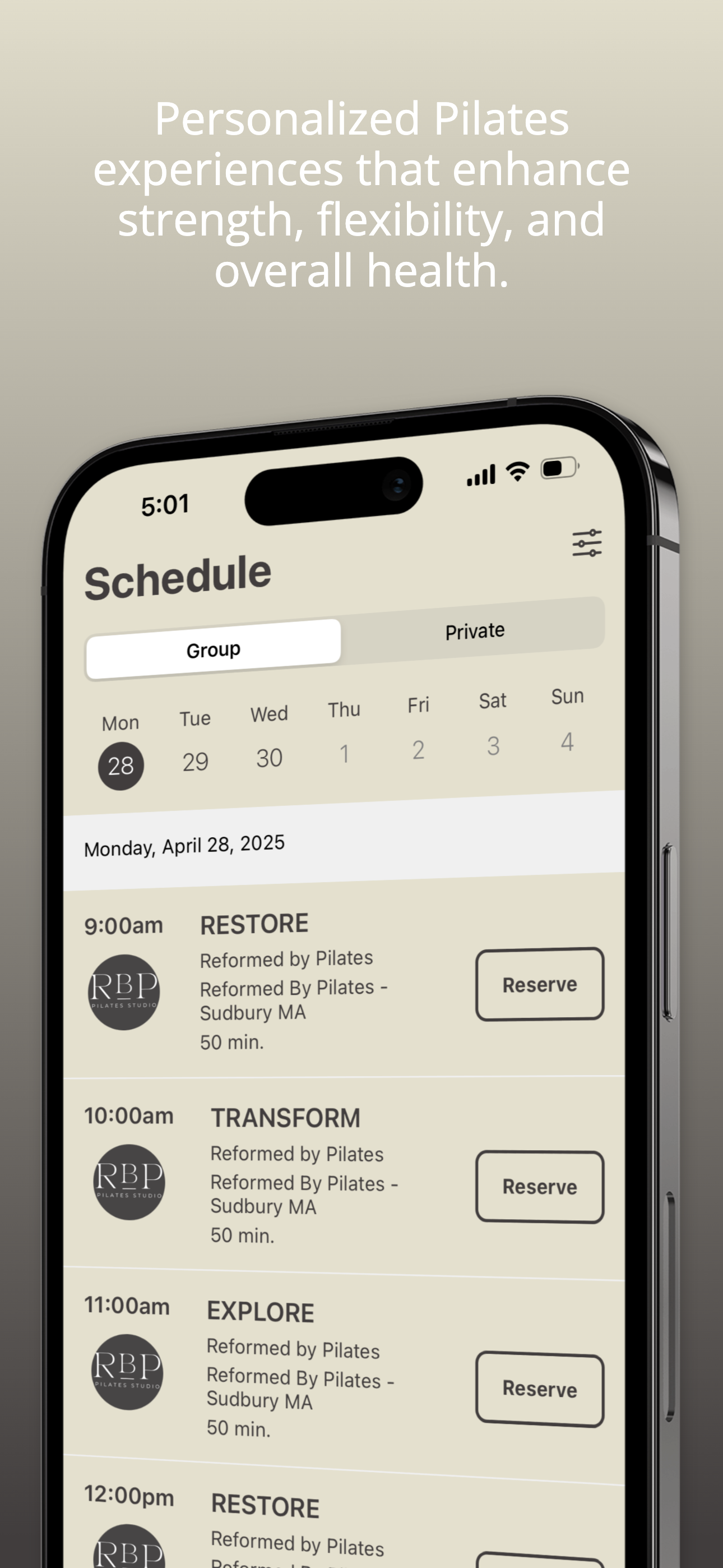 Reformed by Pilates screenshot 4