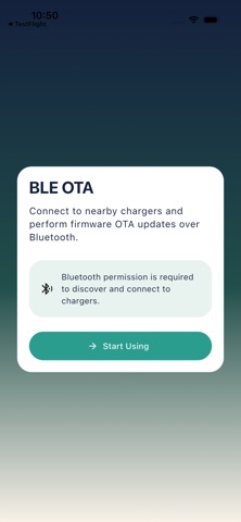 Charger BLE OTA screenshot