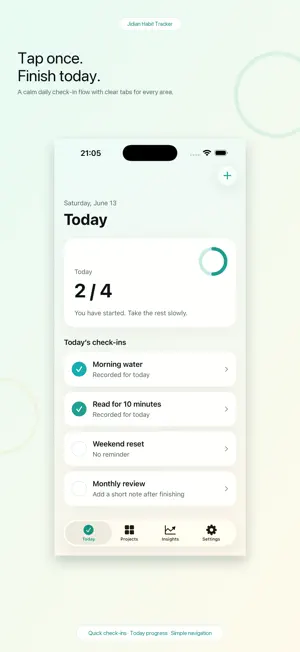 Jidian Habit Tracker screenshot 1