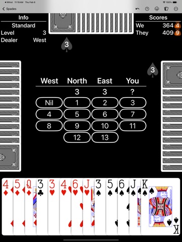Spades - Expert AI iPad screenshot