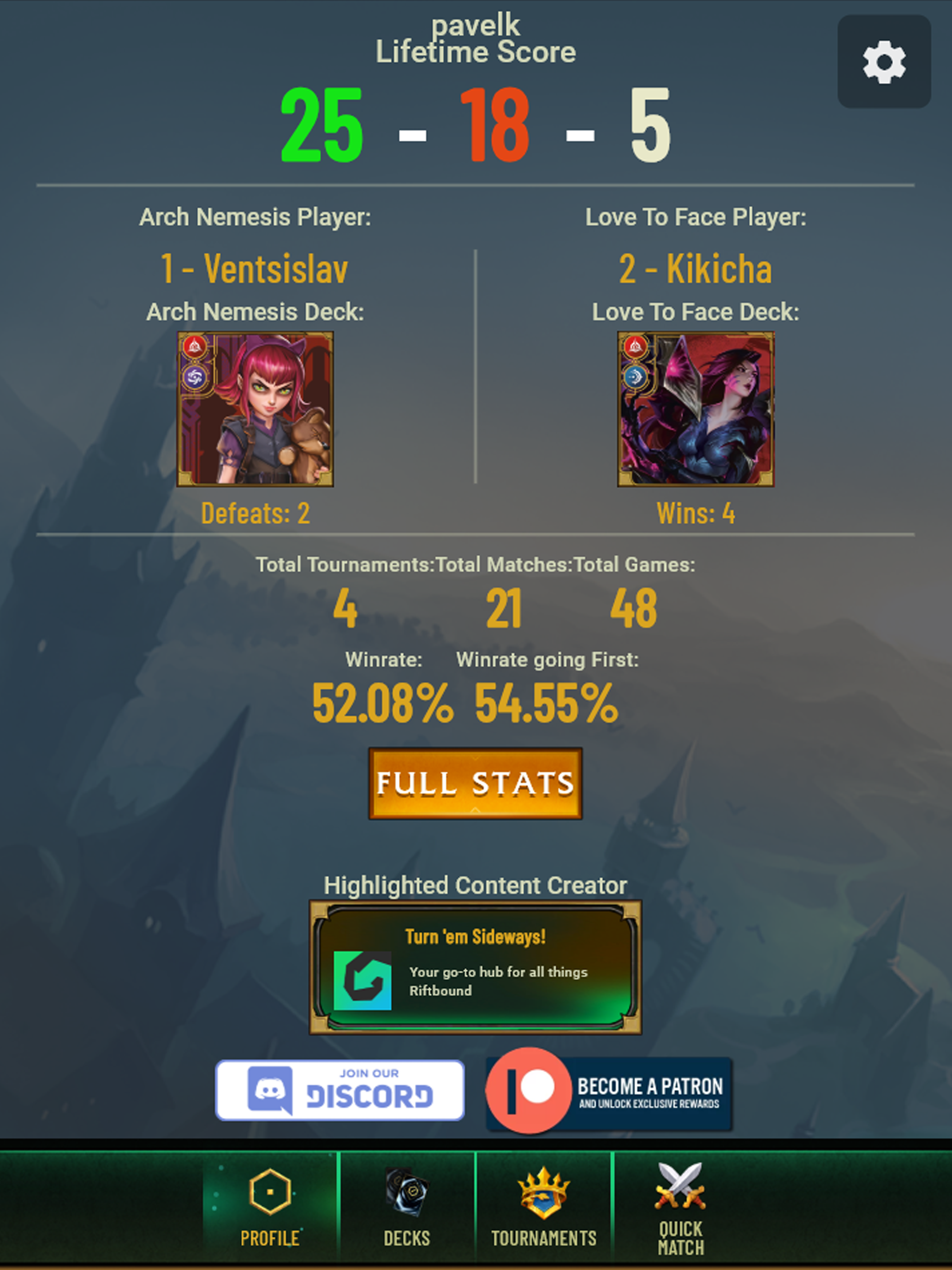 Pixelborn Live - TCG tracker