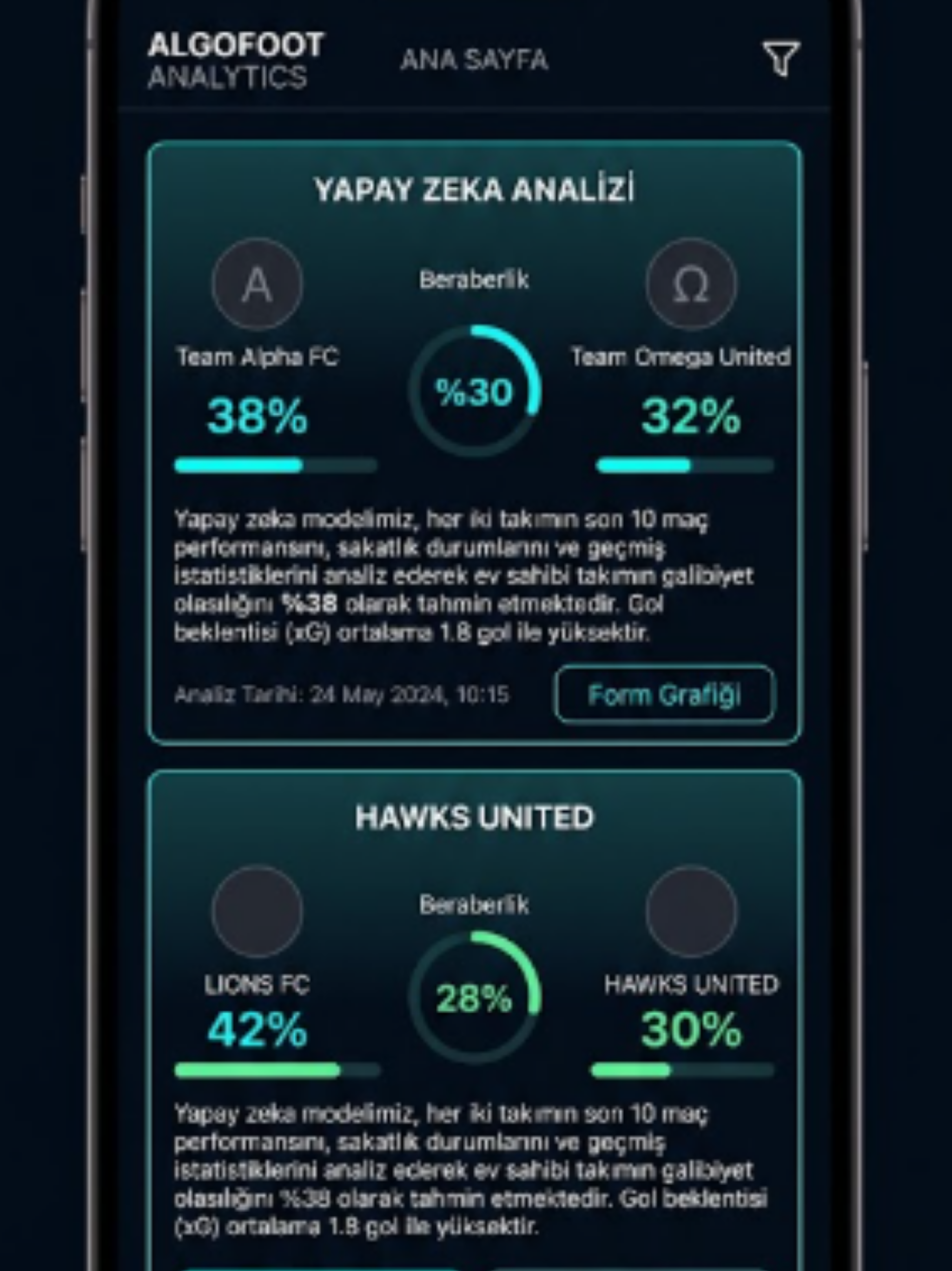 Skor Analiz AI: Maç Verileri screenshot 6