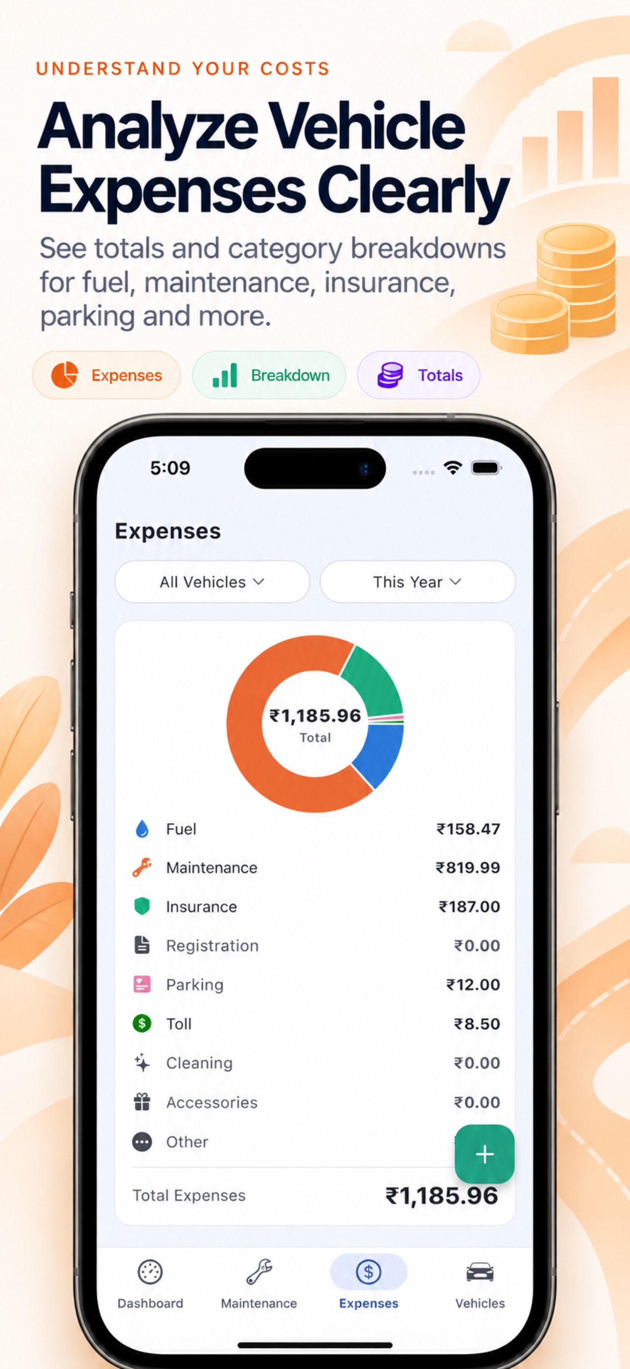 Screenshot 2 of Vehicle Maintenance & Mileage
