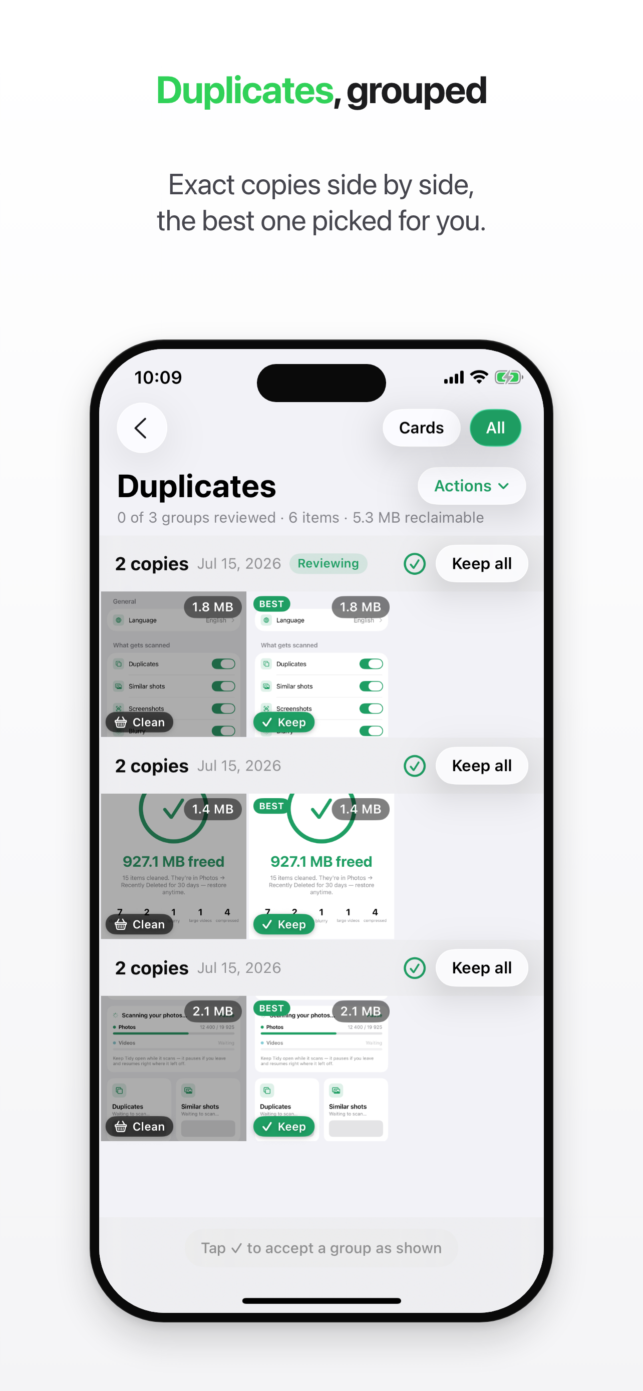 Tidy: Photo Cleaner screenshot 2