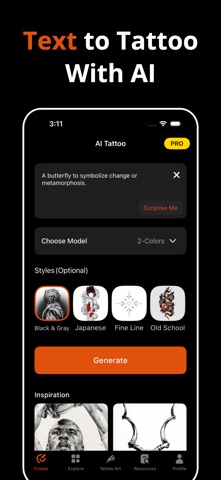 AI Tattoo Creator & Generator screenshot