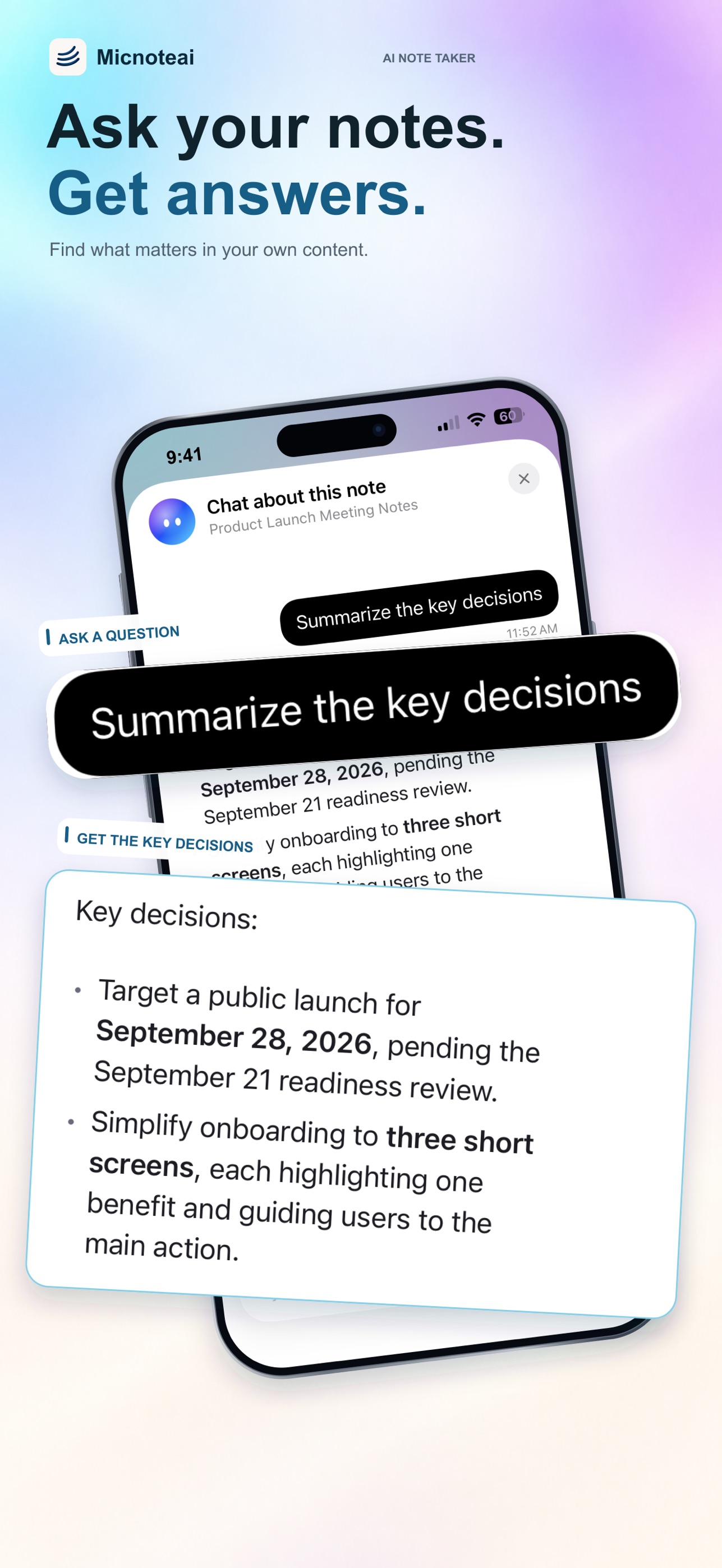 Screenshot 4 of AI Note Taker - Micnoteai
