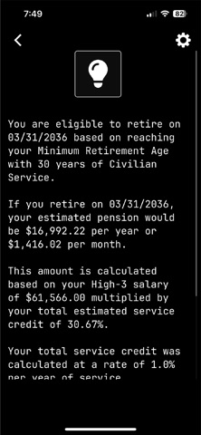 MyFedPension Screenshot 4 of 5
