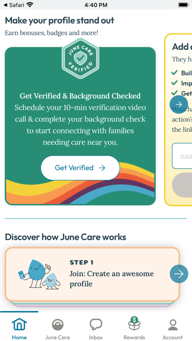 June Care - Childcare Screenshot