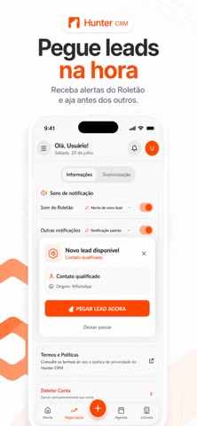 Hunter CRM screenshot