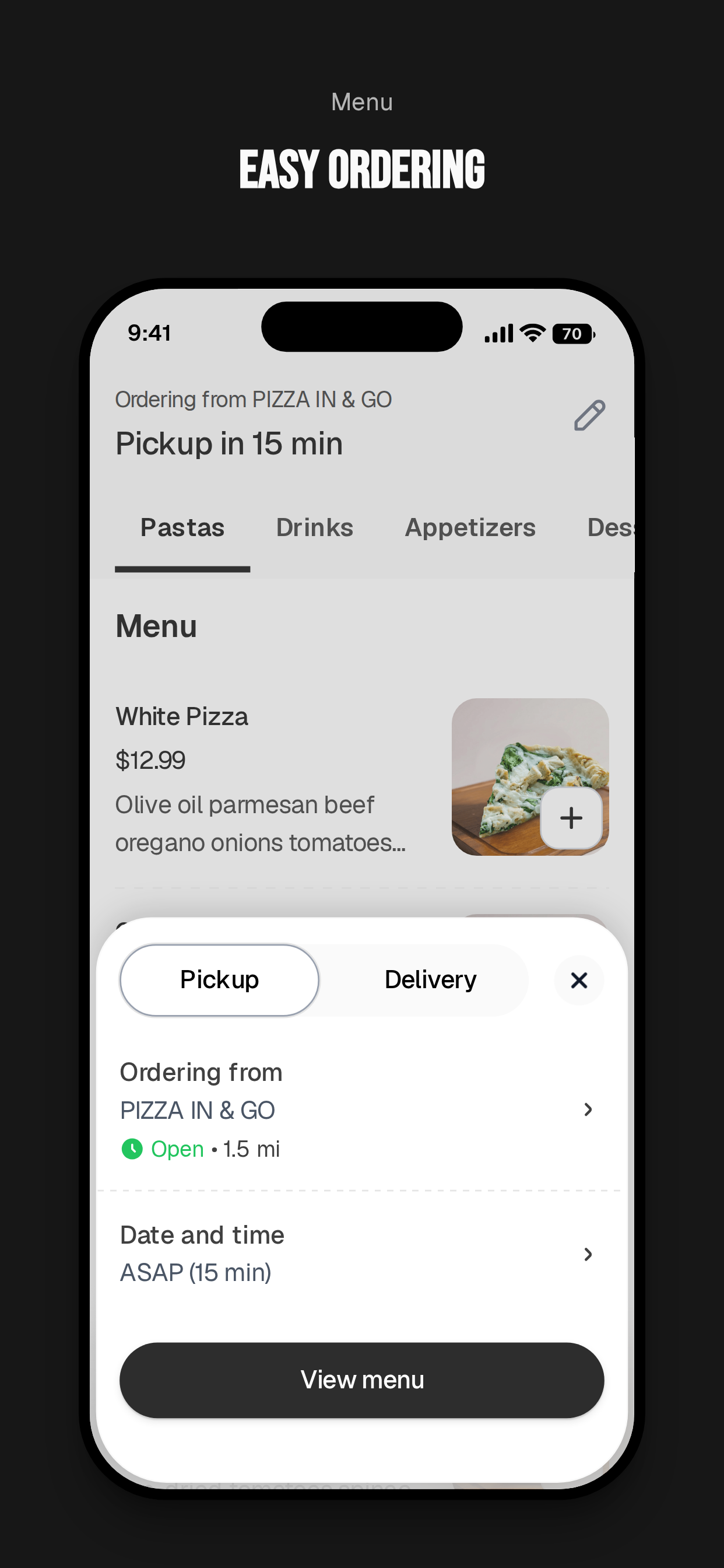PIZZA IN & GO