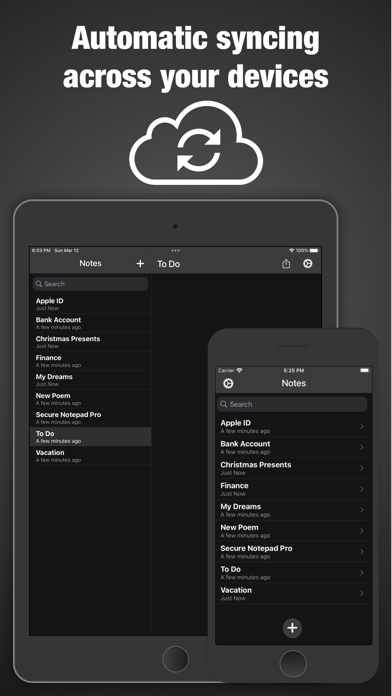 Screenshot #3 pour Secure Notepad Pro