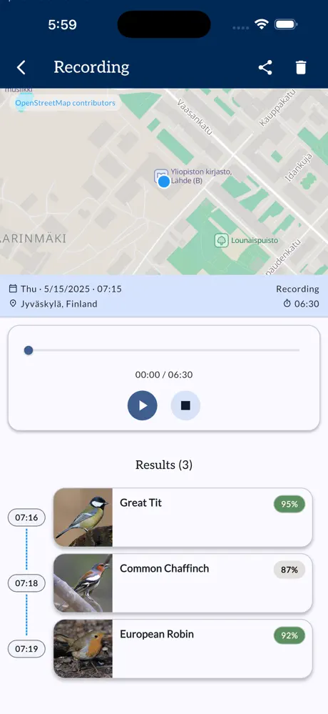 Muuttolintujen Kevät RFJM screenshot 4