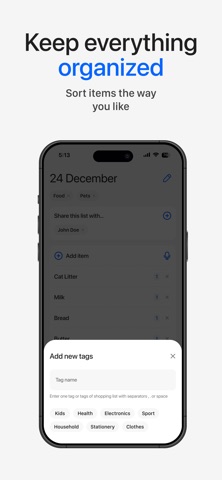 Rivelo: Shopping List screenshot