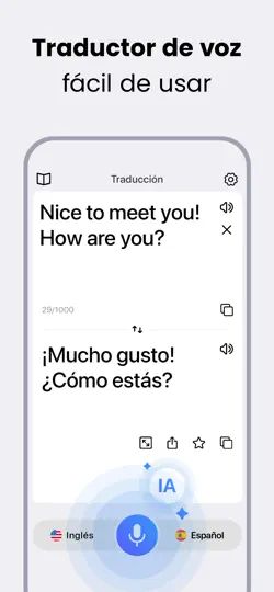 Captura de pantalla de Traductor De Voz: AI Translate en iPhone 1
