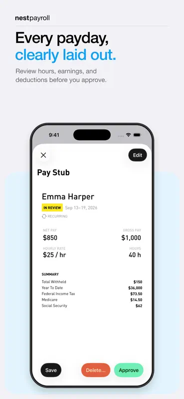 Nest Payroll screenshot 2 of 10
