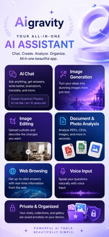 Ai Gravity - Smart Assistant iPhone screenshot
