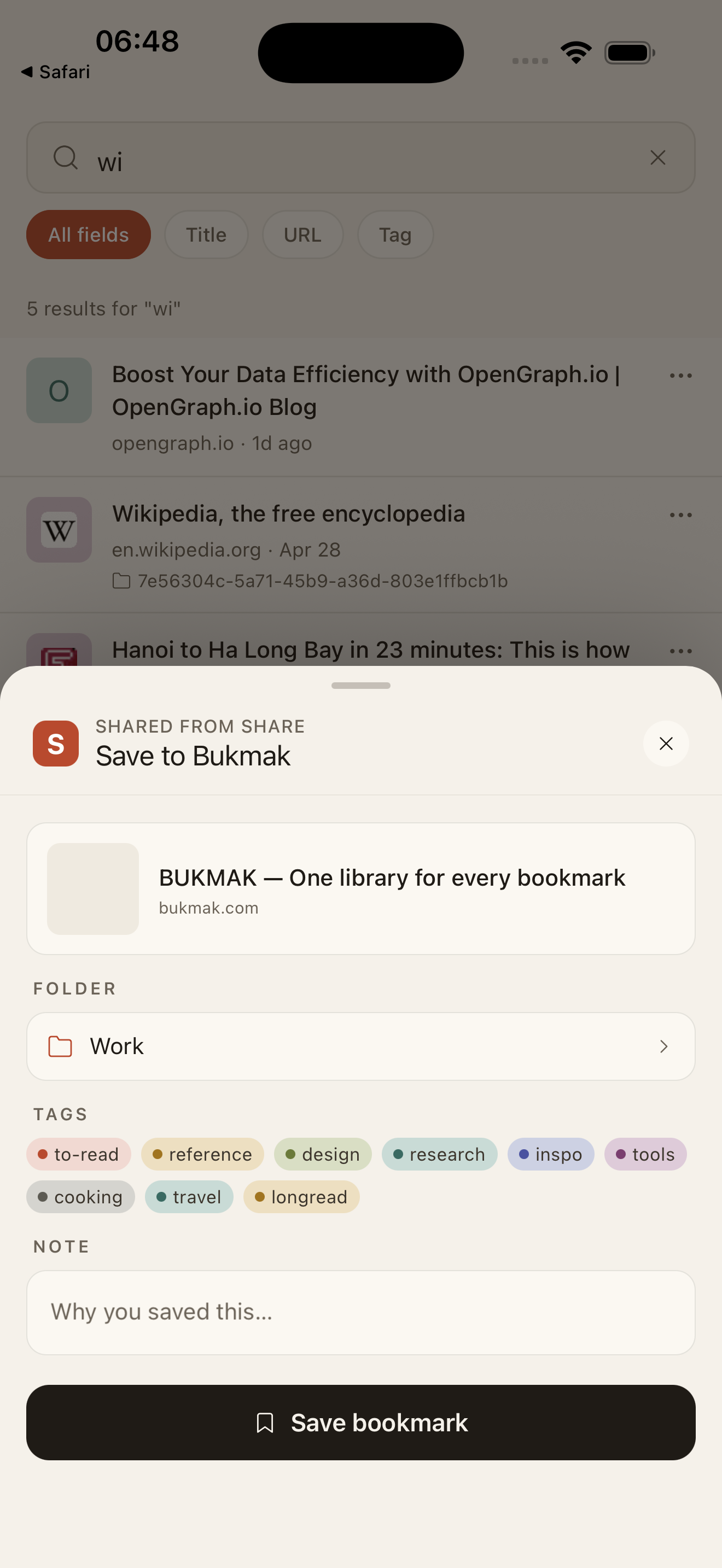 BUKMAK - Bookmark Manager screenshot 4